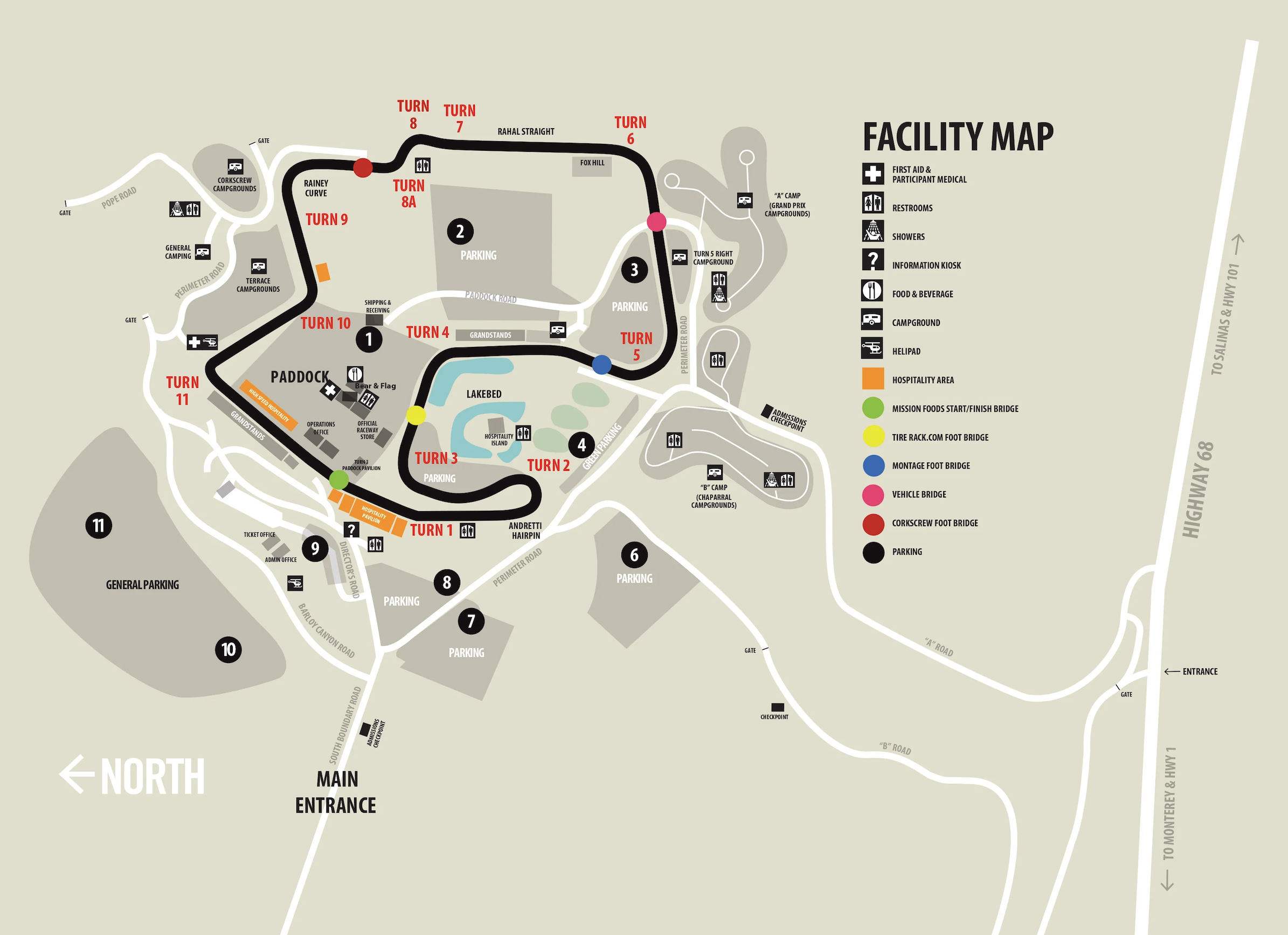 WeatherTech Raceway Laguna Seca circuit map